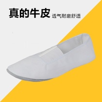 Girls White dance shoes pure white new nurse shoes dance shoes small white shoes deodorant exercise shoes elastic mouth