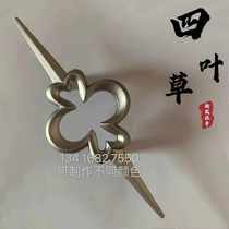 Home Furniture Hardware Drawer Cabinet Door Simple Upscale Handle Flower Type Four Leaf Side Golden Classic Handle