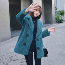 2021 young new fur women lamb fur fur one-piece coat female net red explosion style age-reducing fried street granular velvet