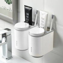 Toilet toothpaste toothbrush rack suction wall bathroom storage wall hanging non-perforated sink suction cup wash rack