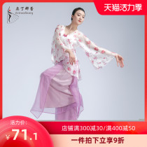 Odin Nare Classical dance body rhyme yarn clothing wide-legged pants Chinese style performance sleeves performance dance practice suit set
