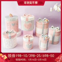 Creative sealed storage cans ceramic tea cans small kitchen household grain storage cans ornaments cute