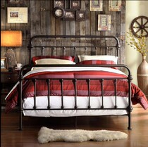 American country wrought iron bed 1m 1 2m Single bed Childrens bed 1 5m 1 8m Double bed Dormitory bed