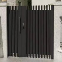 Courtyard door Villa iron door outdoor door shutter door modern simple stainless steel single double open iron door