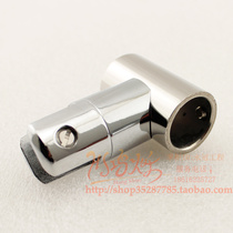 Shower room accessories Bathroom tie rod Stainless steel connector glass clip 19 double-pass tie rod head glass clip