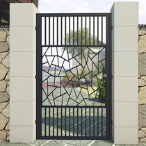 Wrought courtyard villa door Community rural yard small door stainless steel school door entrance Garden aisle door customization