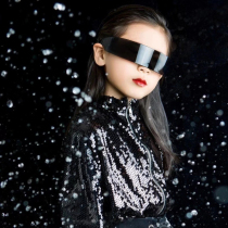 Children Hyperbolic Styling Strips Cool Glasses Kid Photography Props Girl Fashion Sunglasses