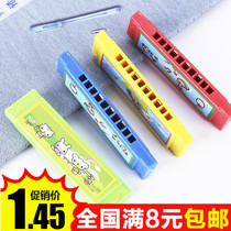 Mini boy children play harmonica baby musical instrument beginner wooden play toy girl kindergarten kid