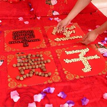 Early birth precious child mold solid bottom with dried fruit set Press bed doll ornaments mans wedding room layout Wedding celebration supplies