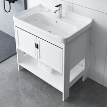 Toilet type wash basin floor washbasin cabinet integrated small apartment ceramic basin balcony simple toilet