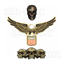 Suitable for Harley Grand Glide Street Eagle Skull 96-13 Modified Hood Pull Flower Decal Sticker