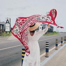 Japanese GP bikini shawl seaside travel holiday sunscreen dress beach dress towel