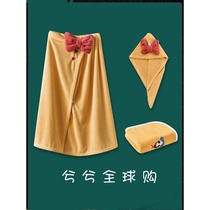 Japanese bath towel cotton absorbent towel home wearable towel chest bath skirt set soft towel