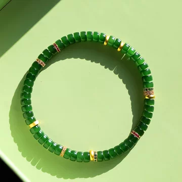 和田玉 碧玉 ほうれん草緑 バングル幅16mm 内径61mm 訳あり 水っぽ