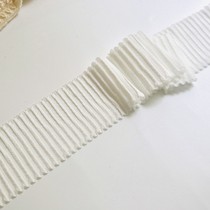 Rice white concave and convex elastic lace lace accessories clothing materials handmade width about 5CM