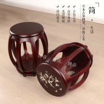 Guzheng solid wood round stool playing ancient kite stool Dunhuang single piano stool solid wood round stool children adult stool home Special Price
