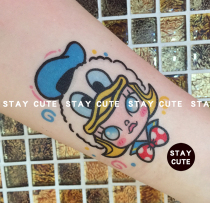 STAYCUTE EXCLUSIVE HAND DRAWN DONALD Duck Mo CUTE CARTOON TATTOO STICKERS