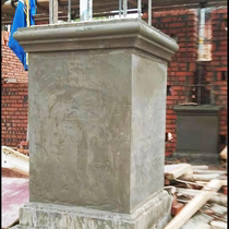 Cement square column column cap top waist line European villa gate Roman column bottle column cap mouth