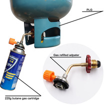 Casper gas tank inflation valve outdoor long gas tank inflation joint conversion joint camping gas tank inflation device