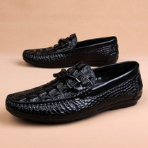 European station mens shoes bean shoes leisure boat 45 yards and leather shoes autumn leather driving shoes