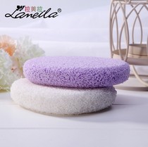 2 send 1) Natural wood pulp cotton large hole deep sea mud cleansing powder puff sponge wash face wash cotton deep cleansing and exfoliation