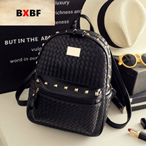 BXBF Double Shoulder Bag Woman Han Version 2022 New Fashion Personality 100 Hitch Mini Packet Bag 2022 Lady Backpack Tide