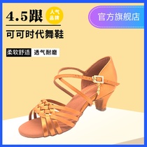 Coco era dance shoes professional children Latin dance shoes with girls soft bottom training weave elite