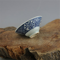 Imitation of the Ming Dynasty Blue and Flower Cup Kung Fu Tea Cup Jingdezhen all hand-made antique porcelain antiques
