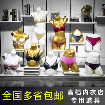 Underwear model props womens half-length bra bra underwear window swimsuit model display fake human body model stand