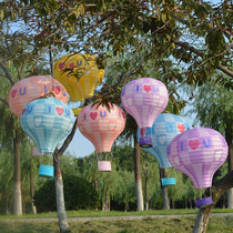 Hot air balloon pendant shopping mall shop large layout corridor pendant corridor decoration creative lantern valentine jewelry