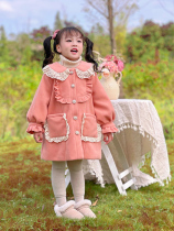 66 Princess Girl Loretta Coat Fur Coats 2021 New Womens Baby Winter Dress Cute 3-4 Ocean Gas 5 Years Old