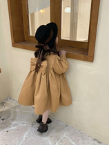 66 Princess girl coat Parker clothing autumn and winter 2021 new foreign style medium long childrens baby girl windbreaker Cotton