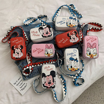 ins net red small square bag childrens parent-child wide shoulder strap one shoulder messenger mobile phone bag womens bag