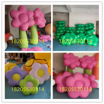 Custom PVC Flowers Shine Small Red Flowers Emulation Botanical Garden Themed Bar Mall Beauty Chen Decorative Card Ventilation Die