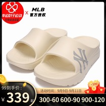 MLB official mens and women shoes 2021 summer new sneakers NY thick soles casual fashion trend sandals slippers