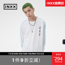 (INXX)ArutaSoup artist joint fashion brand 21 autumn new trend couple gradient long sleeve T-shirt