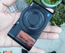 Solid wood Camera handle Sony Black Card RX100 Non-slip Canon Panasonic GF Sigma Fuji Universal handle