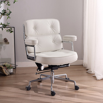 Foshan Rujin leather computer chair home comfortable boss chair sedentary office chair luxury seat adjustment chair