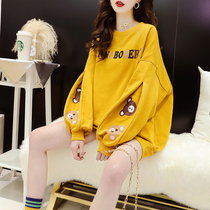 Autumn style plus fat increase code 200 catty long sleeve sweatshirt loose blouse for long pregnant woman little child early autumn net red