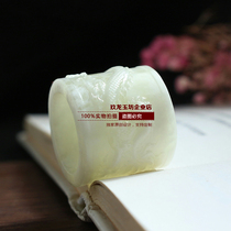 White jade panlong wrench finger mens business ring ice seed ginger flower xiuyu wrench finger business is booming wrench finger autumn and winter new
