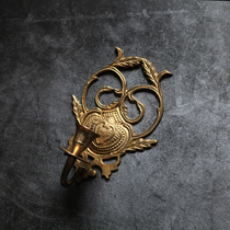 Wall-mounted brass candle holder Beauty collection Vintage Nordic retro American Chinese style home romantic flower wedding