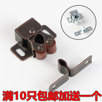 Old-fashioned cabinet door bumper Bead Buckle Wardrobe Cupboard Buttoned Door Clip Snap door suction furniture door Touch Small Magnetic Suction Cabinet Suction