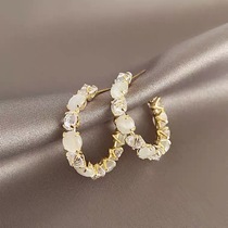 ACIA atmospheric sassy │ elegant cats eye stone earrings 2021 New Tide ins earrings female autumn temperament