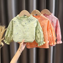 Girl shirt 2020 Autumn women baby strawberry long sleeve doll shirt autumn foreign clothes little girl shirt 1
