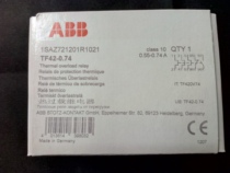 Brand new original ABB TF series thermal overload relay TF42-0 74 (0 55-0 74A)