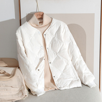 Thin down jacket womens short thin 2021 New Korean fashion small baseball jacket autumn winter coat tide