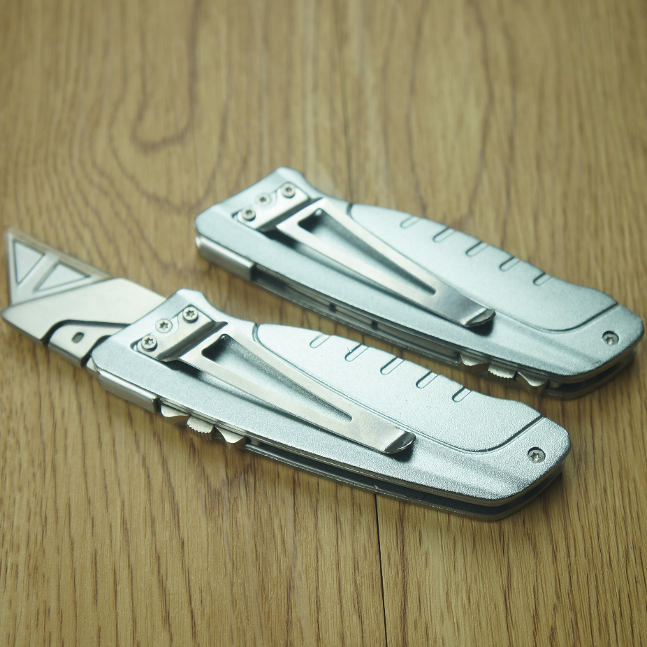 Metal art knife all-steel heavy industry with telescopic portable cable stripping knife zinc alloy stainless steel