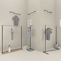 Iron clothing store hangers for womens clothing shelves display racks floor-to-ceiling simple display shelves