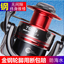 Fishing Wolf King 14 Shaft All Metal Fishing Wheel Alum Rod Fish Wire Wheel Without Gap Spinning Wheel Sea Bar Wheel Far Throw Road Subfish Wheel
