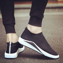  Mens summer breathable all-match elastic socks shoes one-foot pedal net red casual Korean version of trendy shoes spirit boy shoes